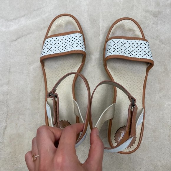 FLY London White Ekal Espadrille Wedge Sandals 41 - Picture 5 of 12